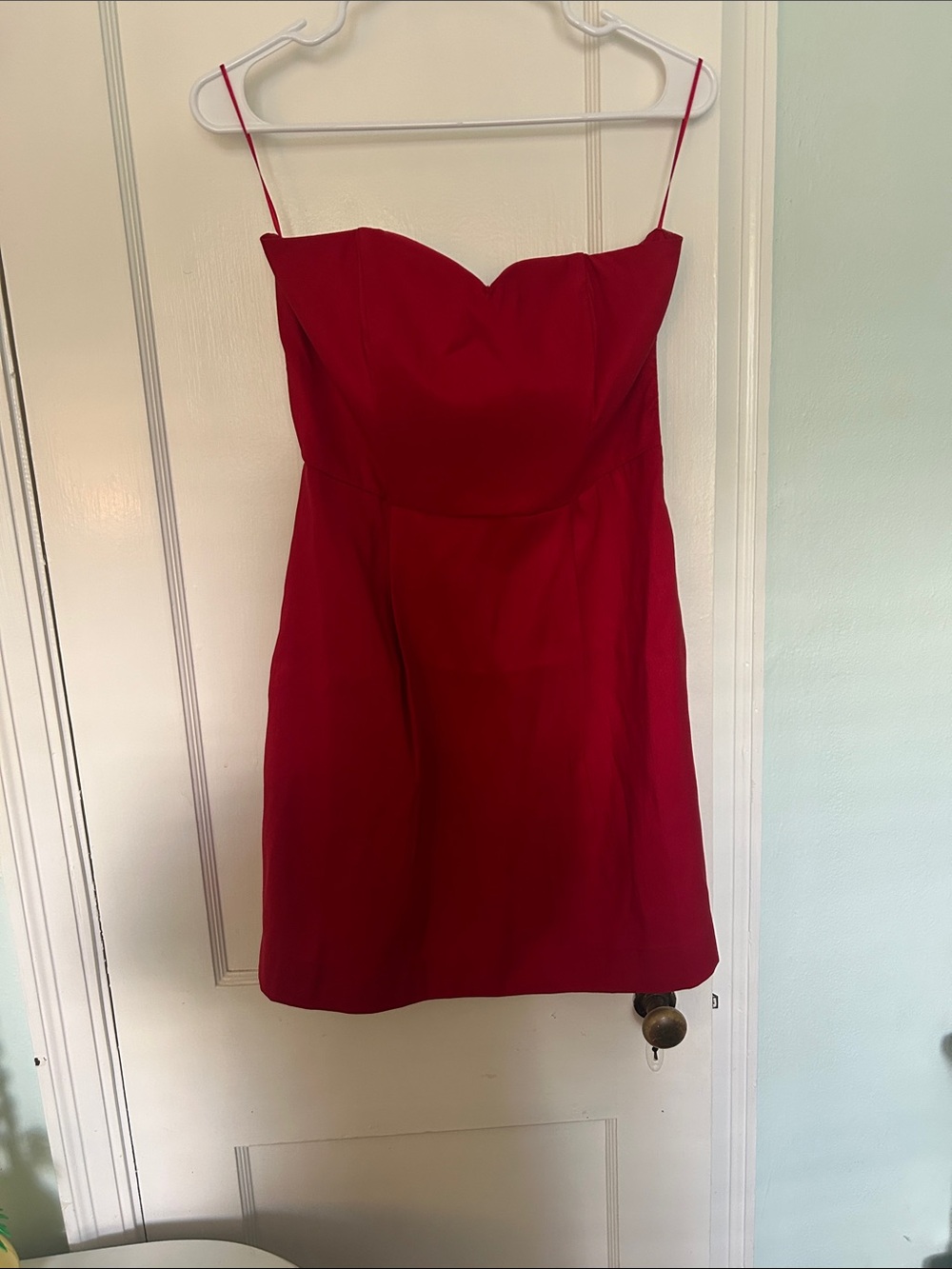 a new day Red Sweetheart Neck Mini Dress